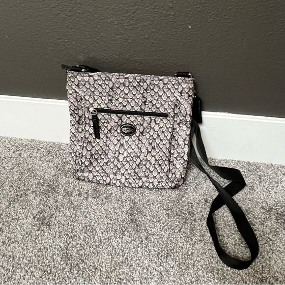 Coach Taylor Snake Print Swingback Crossbody Purse - Picture 3 of 13